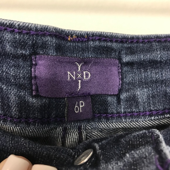 NYDJ 6 PETITE dark wash jeans straight leg - Picture 6 of 8